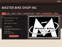 Tablet Screenshot of masterbikeshop.com